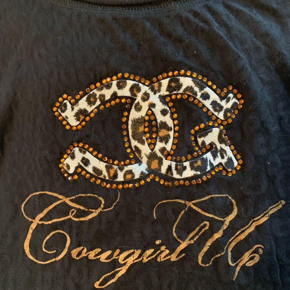 Cowgirl up burn out shirt